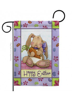 Bunny and Beans Garden Flag | Easter, Two Sided, Garden, Flags