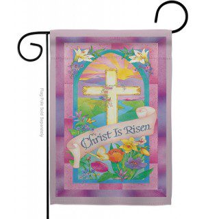 Christ Is Risen Garden Flag | Easter, Two Sided, Garden, Flags