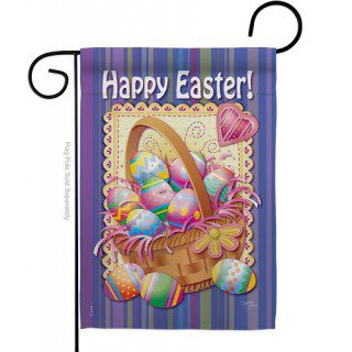 Easter Basket Garden Flag | Easter, Two Sided, Cool, Garden, Flag