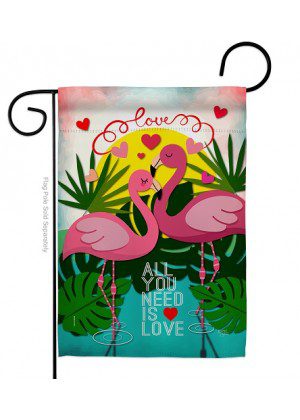 Flamingo Lover Garden Flag | Valentine's Day, Cool, Garden, Flags