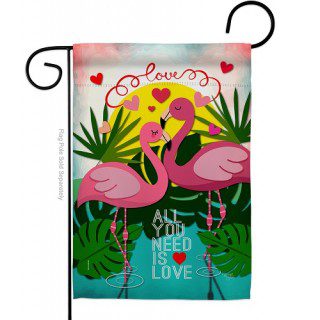 Flamingo Lover Garden Flag | Valentine's Day, Cool, Garden, Flags