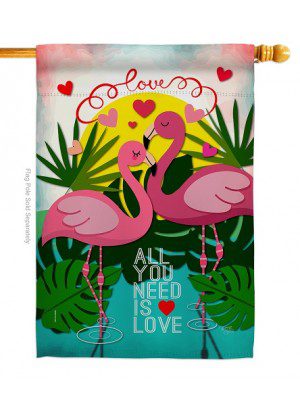 Flamingo Lover House Flag | Valentine's Day, Valentine, Flags