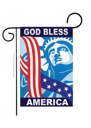God Bless America Garden Flag | Applique, Patriotic, Cool, Flags