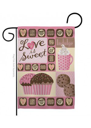 Love Is Sweet Garden Flag | Valentine's Day, Garden, Flags