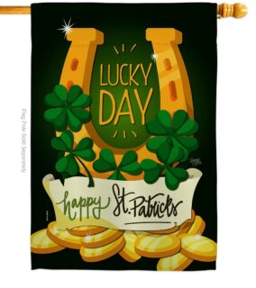 Lucky Day House Flag | St. Patrick's Day, Double Sided, Flags