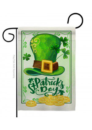 Lucky Hat St. Pat Day Garden Flag | St. Patrick's Day, Cool, Flags