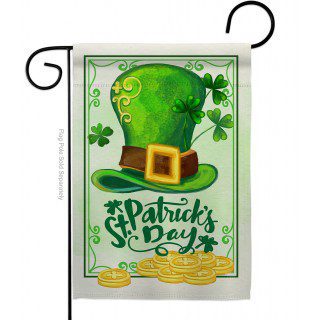 Lucky Hat St. Pat Day Garden Flag | St. Patrick's Day, Cool, Flags