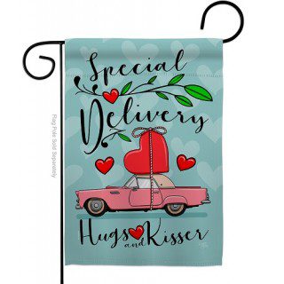 Special Delivery Garden Flag | Valentine, Two Sided, Garden, Flags