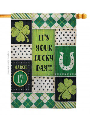 St. Patricks Lucky Day House Flag | St. Patrick's Day, House, Flags