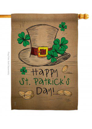 St. Pat's Hat House Flag | St. Patrick's Day, Yard, House, Flags