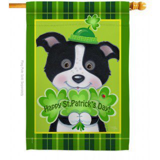 St. Pats Puppy House Flag | St. Patrick's Day, Yard, House, Flags