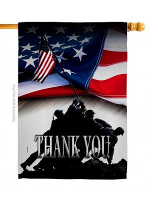 Thank You House Flag | House Flags | Patriotic, Yard, House, Flags