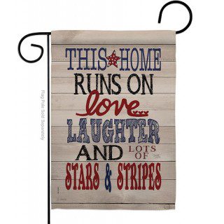 This Home Star and Stripes Garden Flag | Patriotic, Garden, Flags