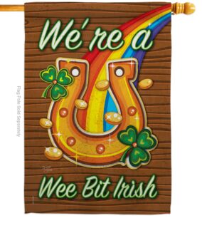 We're a Wee Bit Irish House Flag | St. Patrick's Day, House, Flags