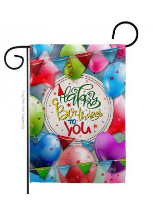 Celebrate Birthday Garden Flag | Birthday, Garden, Flags