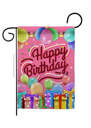 Celebrate Happy Birthday Garden Flag | Birthday, Two Sided, Flags