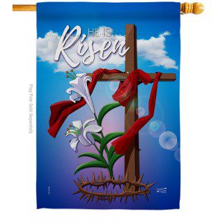 Easter Cross House Flag | Easter, Double Sided, House, Flags