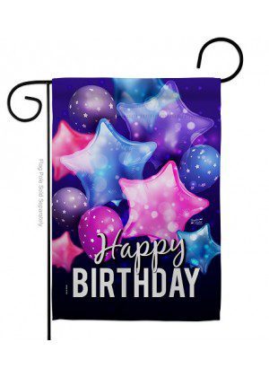 Happy Birthday Balloon Garden Flag | Birthday, Garden, Flags