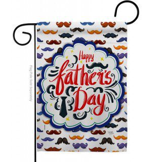 Happy Father's Day Mustache Garden Flag | Father's Day, Flags