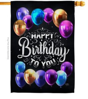 Hooray Birthday House Flag | Birthday, Double Sided, House, Flags