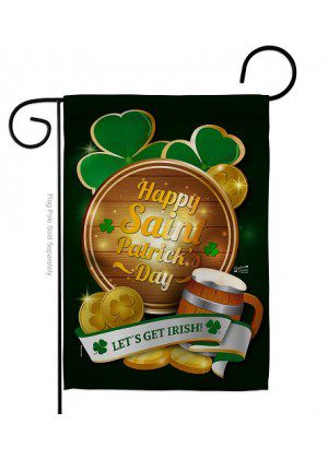 Let's Get Irish Garden Flag | St. Patrick's Day, Cool, Garden, Flags