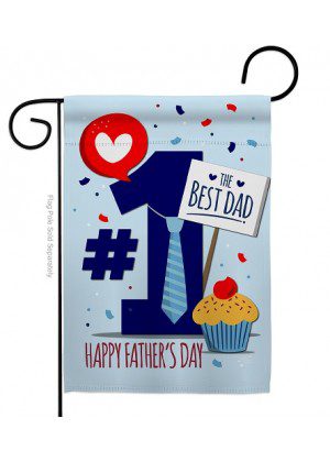 Number 1 Dad Garden Flag | Father's Day, Cool, Garden, Flags