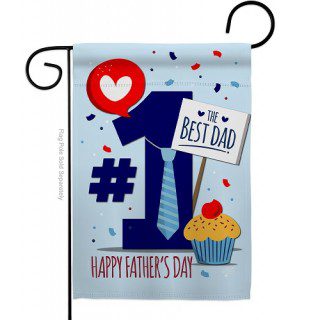 Number 1 Dad Garden Flag | Father's Day, Cool, Garden, Flags