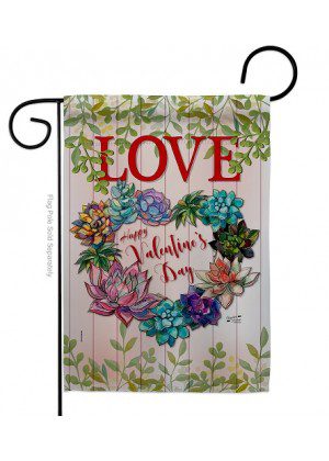 Succa for Love Garden Flag | Valentine, Two Sided, Garden, Flags