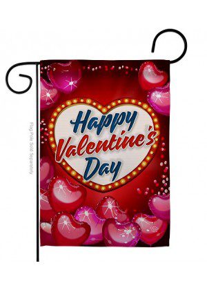 Viva Love Garden Flag | Valentine, Valentine's Day, Garden, Flags