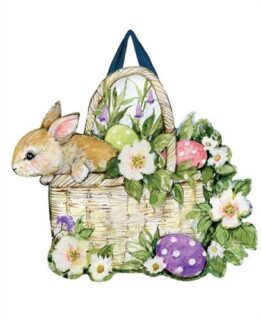 Easter Bunny Basket Door Décor | Door Hangers | Door Décor