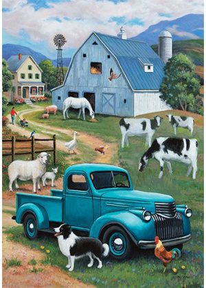 Farm Truck Flag | Animal, Summer, Farmhouse, Decorative, Flags