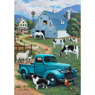 Farm Truck Flag | Animal, Summer, Farmhouse, Decorative, Flags