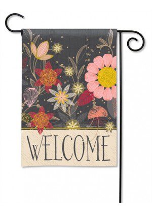 Floral Welcome Garden Flag | Welcome, Floral, Yard, Garden, Flag