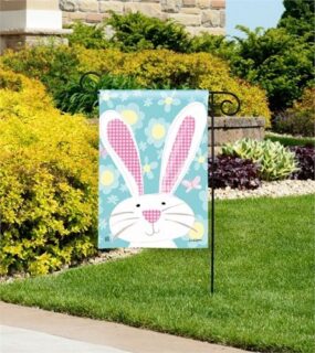 Gingham Bunny Garden Flag | Easter, Decorative, Garden, Flags