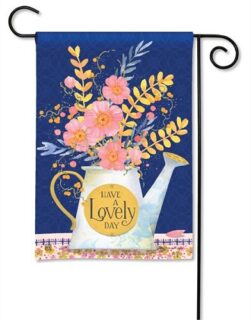 Lovely Day Garden Flag | Inspirational, Floral, Yard, Garden, Flags