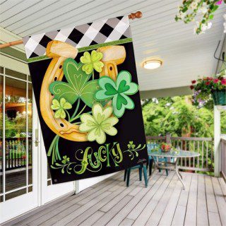 Lucky to be Irish House Flag | St. Patrick's Day, Cool, House, Flags