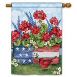 Patriotic Planter Box House Flag | Patriotic Flags | 4th of July Flags