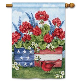 Patriotic Planter Box House Flag | Patriotic Flags | 4th of July Flags