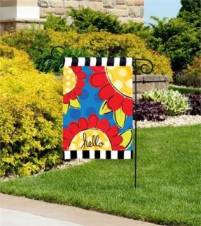 Pop of Flowers Garden Flag | Welcome, Floral, Yard, Garden, Flags