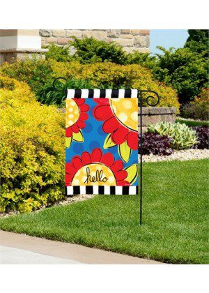 Pop of Flowers Garden Flag | Welcome, Floral, Yard, Garden, Flags