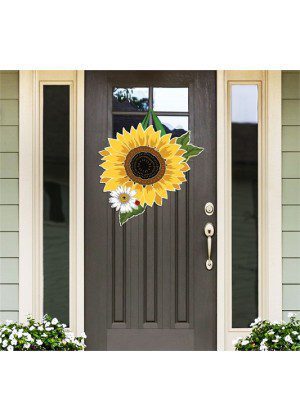 Sunflower Checks Door Décor | Door Hangers | Door Décor