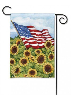 Sunflower Field Garden Flag | Floral, Patriotic, Yard, Garden, Flags