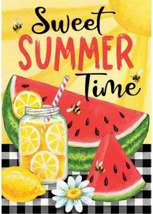 Sweet Summertime Flag | Inspirational, Summer, Decorative, Flags