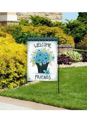 Welcome Friends Garden Flag | Welcome, Floral, Garden, Flags