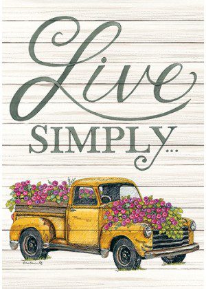 Yellow Truck Flag | Inspirational, Farmhouse, Floral, Cool, Flags
