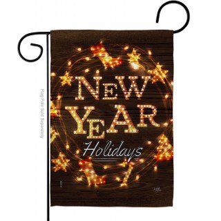 Brightly New Year Garden Flag | New Year's, Cool, Garden, Flags