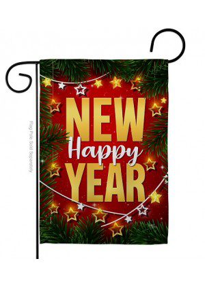 Lightful New Year Garden Flag | New Year's, Cool, Garden, Flags