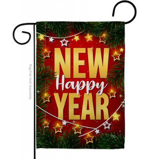 Lightful New Year Garden Flag | New Year's, Cool, Garden, Flags