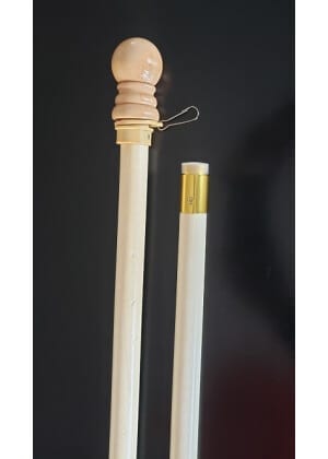 2 Piece Wooden Flag Pole Image | House, Flag, Poles