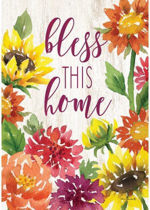 Bless This Home Flag | Fall, Inspirational, Decorative, Lawn, Flags